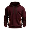 thumbnail image 2 of Favoffer Boys' Winter Fleece-Lined Hoodie Pocket Casual Loose-Fit Long Sleeve Hooded Sweatshirt with Zipper Detail Holiday Gatherings Photoshoots Daily Toddler Teen 4-15Y, 2 of 3
