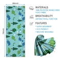thumbnail image 2 of Light Blue Dinosaurs Forest Pattern Hot Yoga Mat Towel Non Slip for Hot Yoga - Quick-Drying Yoga Mat Cover with 4 Corner Pockets with Travel Bag - Hot Yoga Towel Non Slip 74"x26", 2 of 6