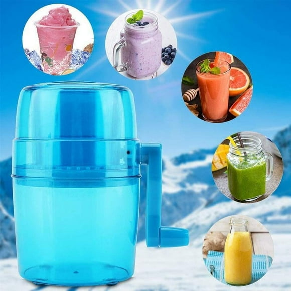 Children‘s Hand-Cranked Ice Machine Portable Premium Snow Cone Machine Ice Breaker For Home Outdoor New - Default