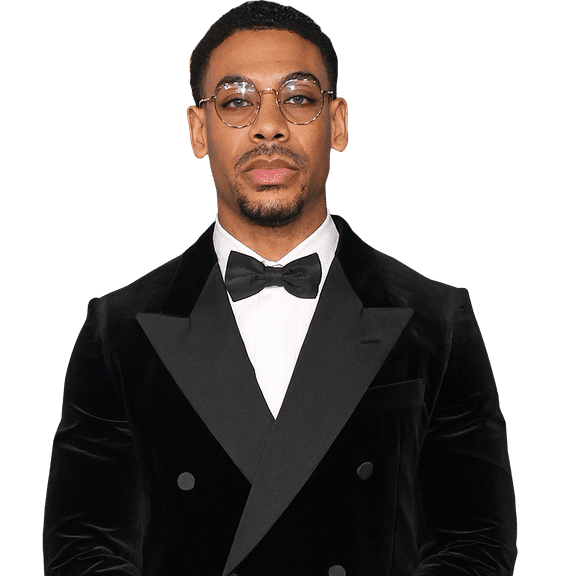 Aaron Pierre (Bow Tie) Half Body Buddy Cutout