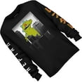 thumbnail image 3 of Nickelodeon Mens Long Sleeve Shirt, Classic Rugrats Reptar Shirt Black - XL, 3 of 7