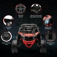 thumbnail image 4 of TROPOW Kids Cars Electric Ride On,Ride On UTV Car, Battery Powered Licensed Can-Am Kids Car, Electric Off-Road UTV Car with Remote Control, 2 Motors, Led Lights, Music, LED Lights,Red, 4 of 8