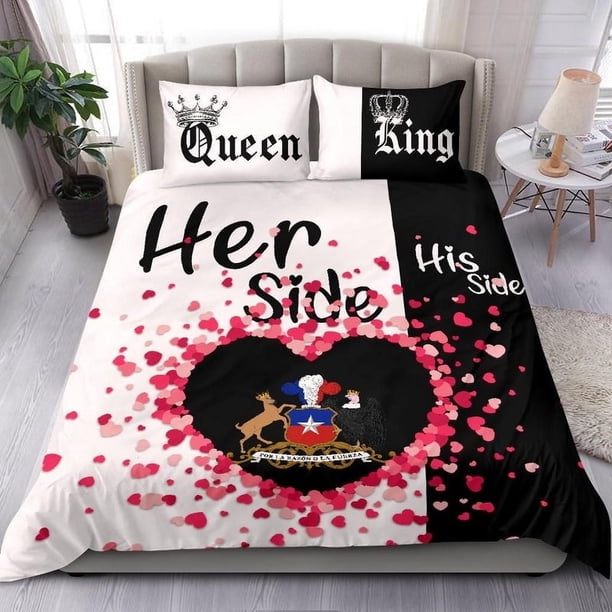 Chile Juego de Cama Pareja King/Queen Her Side/His Side RLT7