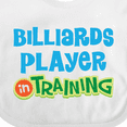 thumbnail image 4 of Inktastic Billiards Player in Training Boys or Girls Baby Bib, 4 of 4