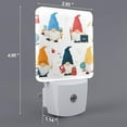 thumbnail image 2 of Pofeuu School Cute Gnomes Print Night Lights Plug into Wall with Dusk-to-Dawn Light Sensor, LED Nightlight for Bathroom, Adult, Hallway-US, 2 of 7