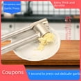 thumbnail image 1 of 304 Stainless Steel Manual Garlic Press: Efficient Kitchen Tool for Crushing Garlic Cloves, Making Garlic Paste & Shredding Garlic – Rust-Resistant, Easy to Clean, Compact & Portable Home Garlic, 1 of 5