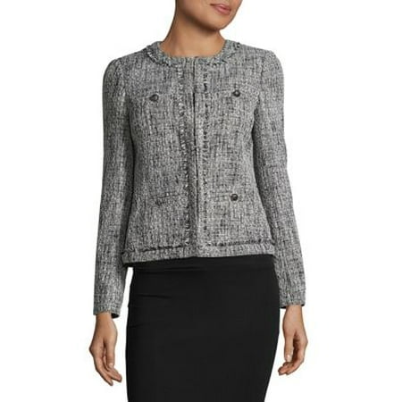Textured Crewneck Jacket
