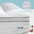 thumbnail image 6 of 4 Inch Dual Layer Memory Foam Mattress Topper Full Size, 2 Inch Gel Memory Foam & 2 Inch Pillow Top Matrress Pad with 8-21 Inch Deep Pocket, 6 of 9