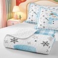 thumbnail image 4 of Manfei Winter Holiday Quilt Full,Cute Xmas Christmas Gingerbread Full Bedspread Sets,3 Pieces,1 Coverlet and 2 Pillowcases, 4 of 7
