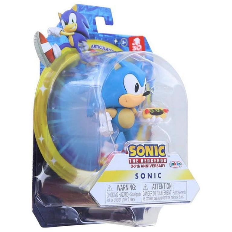 Sonic The Hedgehog 2.5-Inch Action Figure Classic Sonic with Hot Dog  Collectible Toy