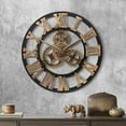 thumbnail image 1 of Reloj de pared industrial decorativo con diseño de arte de pared, funcionamiento silencioso con estética steampunk para expresión artística en el hogar, la oficina y el restaurante, 1 of 5