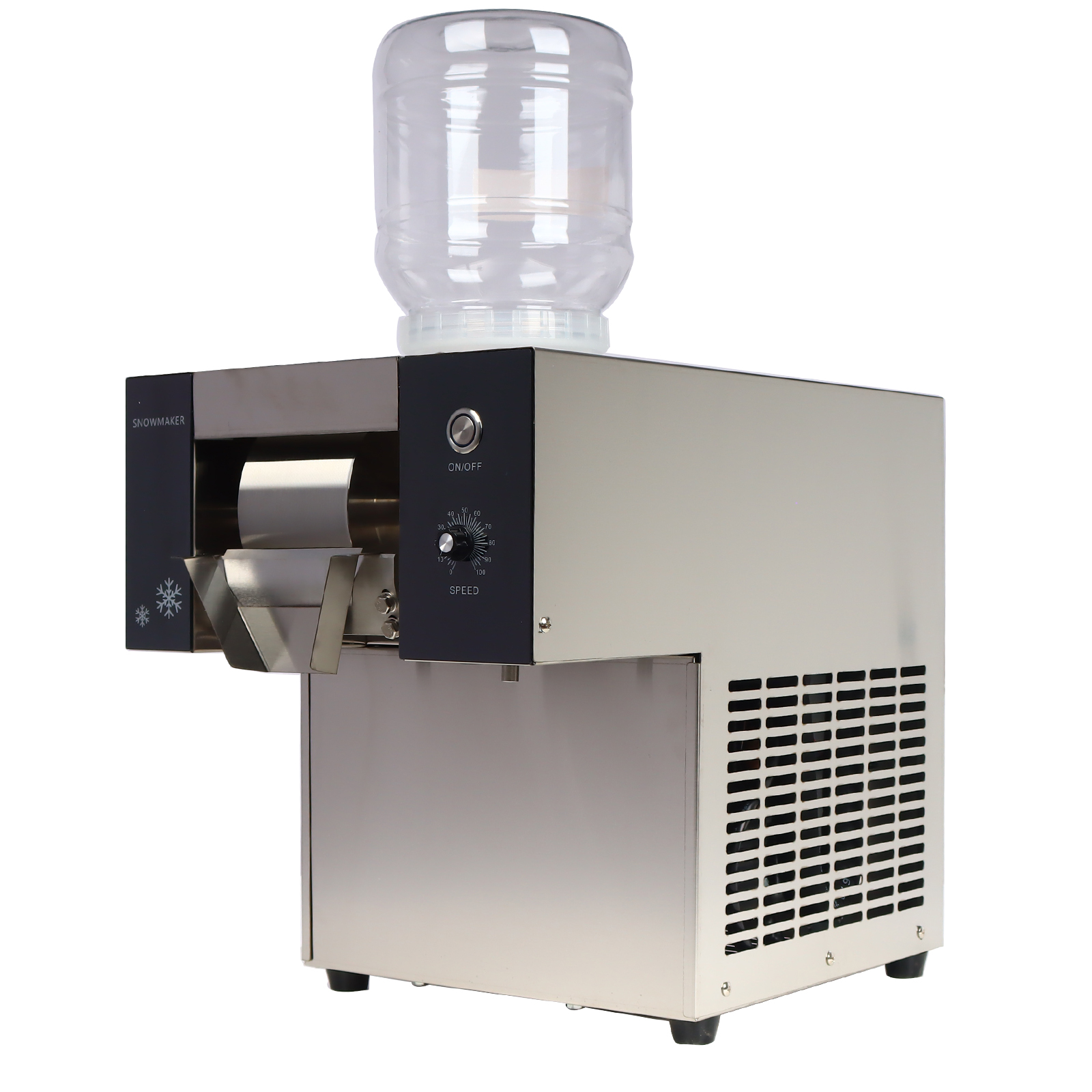 Commercial Ice Machie Snowflake Shaved Ice Maker Electric Ice Crush Machine 110V 374lbs/24 hour