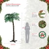 thumbnail image 3 of Puleo International 8' Pre-Lit Palm Tree with 192 Green & Warm White LED Lights, 3 of 5