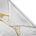 thumbnail image 3 of Ambesonne Geometric Kitchen Curtains, Polygonal Contemporary, 55"x30", Off White and Mustard, 3 of 3