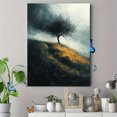 thumbnail image 4 of Qisvanset 12x16 Inch Stormy Lone Tree Canvas Wall Art, Dramatic Moody Scenery Rustic Atmospheric Home Decor, 4 of 8