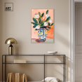 thumbnail image 3 of Flowers And Chinoiserie Canvas Boho Colorful Wall Art by Art Remedy, Silver Frame, 20" x 30", 3 of 7