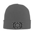 thumbnail image 3 of ZICANCN Spiders Background Spider Web Bonnet Tricoté, Chapeau d'Hiver Doux Chaud Classique pour Hommes Femmes, Deep Heather, 3 of 6
