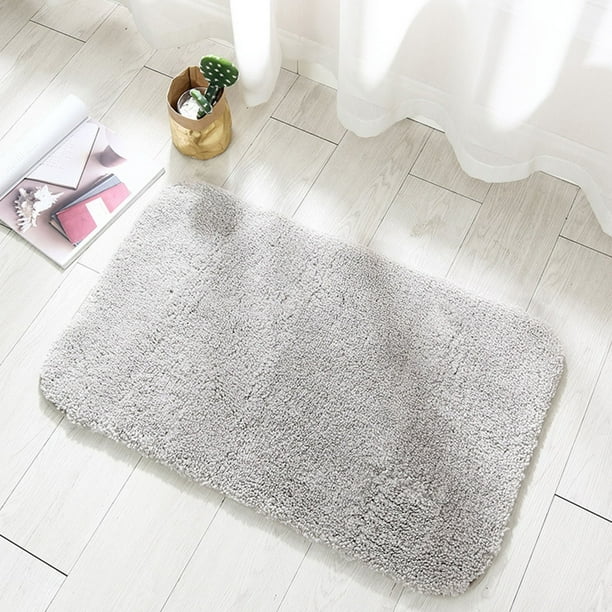 Fiudx Alfombras de Baño de Microfibra, Extra Gruesas, Suaves y Peludas, Superabsorbentes, Antipelusas, con Base de Goma Antideslizante, para Baño, Dormitorio y Lavadero, 40 X 60 Cm
