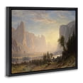 thumbnail image 4 of Stupell Industries Classic Bierstadt Valley of Yosemite Landscape & Nature Painting Black Floater Framed Canvas Art Print Wall Art, 21 x 17, 4 of 10