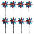 thumbnail image 3 of Amdohai 8Pcs Bird Repellent Pinwheel Reflective Sparkly Pin Wheels Protect Garden Plant Flower Bird Rpellent Windmill Garden Decoration, 3 of 8