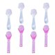 thumbnail image 1 of Nail Scrubber Brushes 1 Set 8Pcs Non-slip Handle Fingernail Cleaning Tools Assorted Color Nail Dirt Removal, 1 of 3