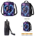 thumbnail image 6 of Binienty Floral Horse Backpack for Girls 10-12 Black School Bag with Lunch Box Pencil Bag Set of 3 Large Capacity Kids Rucksacks for Elementary Middle High School Students, 6 of 7