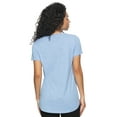 thumbnail image 2 of Felina | Slub Jersey Crew Neck T-Shirt (Hydrangea, XX-Large), 2 of 2