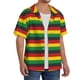 thumbnail image 2 of Fotbe Music Colors 1 Camisa Estampada de Manga Corta para Hombre, Casual de Verano, Estilo Playero, Sin Arrugas-Medium, 2 of 5