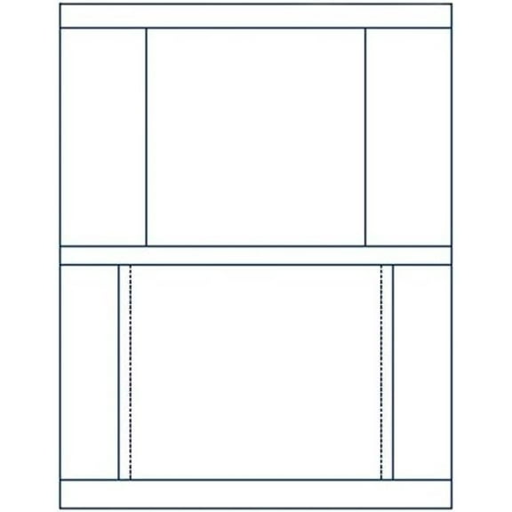 Matte Finish Front & Back Jewel Case Inserts (Stomper Format) for Standard Jewel Cases, 100-Pak (100 Sheets)