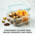 thumbnail image 6 of LocknLock 12-Ounce Warp-Stain-Odor Resistant Purely Better Rectangular Food Storage Container with Divider, 6 of 6