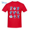 thumbnail image 1 of Disney Stitch Emoticon T shirt Harajuku Short Sleeve T-shirt 100% Cotton Graphics Tshirt Brands Tee TopM Gao Jinjia LED, 1 of 2