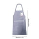 thumbnail image 3 of Delantal de algodón con bolsillos grandes - Delantal de cocina resistente al aceite y a las manchas para adultos, ajustable, transpirable, diseño de cuadros, 3 of 6