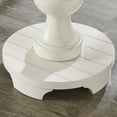 thumbnail image 5 of Roundhill Furniture Caesar Traditional Round Pedestal End Table, White, 5 of 8
