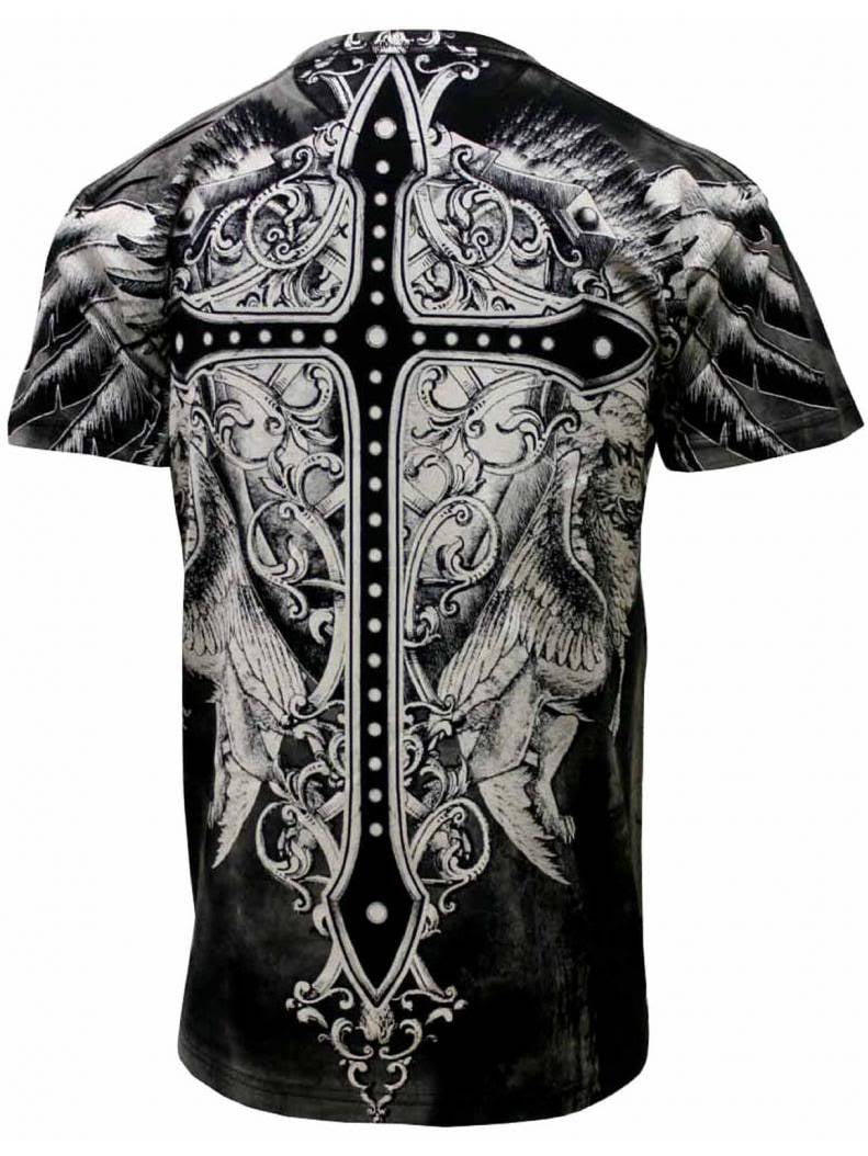 Konflic MMA Men's Big Cross Crew Neck 