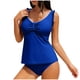 thumbnail image 1 of Conjunto de Bikini de Cintura Alta para Mujeres Traje de Baño Dividido Suelto de Color Sólido, Conjunto de Bikini de Corte Alto para Mujeres con Cojín de Pecho Y Almohadillas Extraíbles, Ropa de Play, 1 of 9