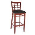 thumbnail image 1 of Tabouret de Bar en Treillis en Acajou, 1 of 2