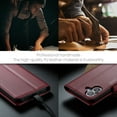 thumbnail image 3 of Dandapaier for iPhone 17 Flip Wallet Case with Kickstand , Credit Card Slots and Magnetic Closure,RFID Blocking PU Leather Case Designed for Women and Men ，6.3"，Wine, 3 of 11