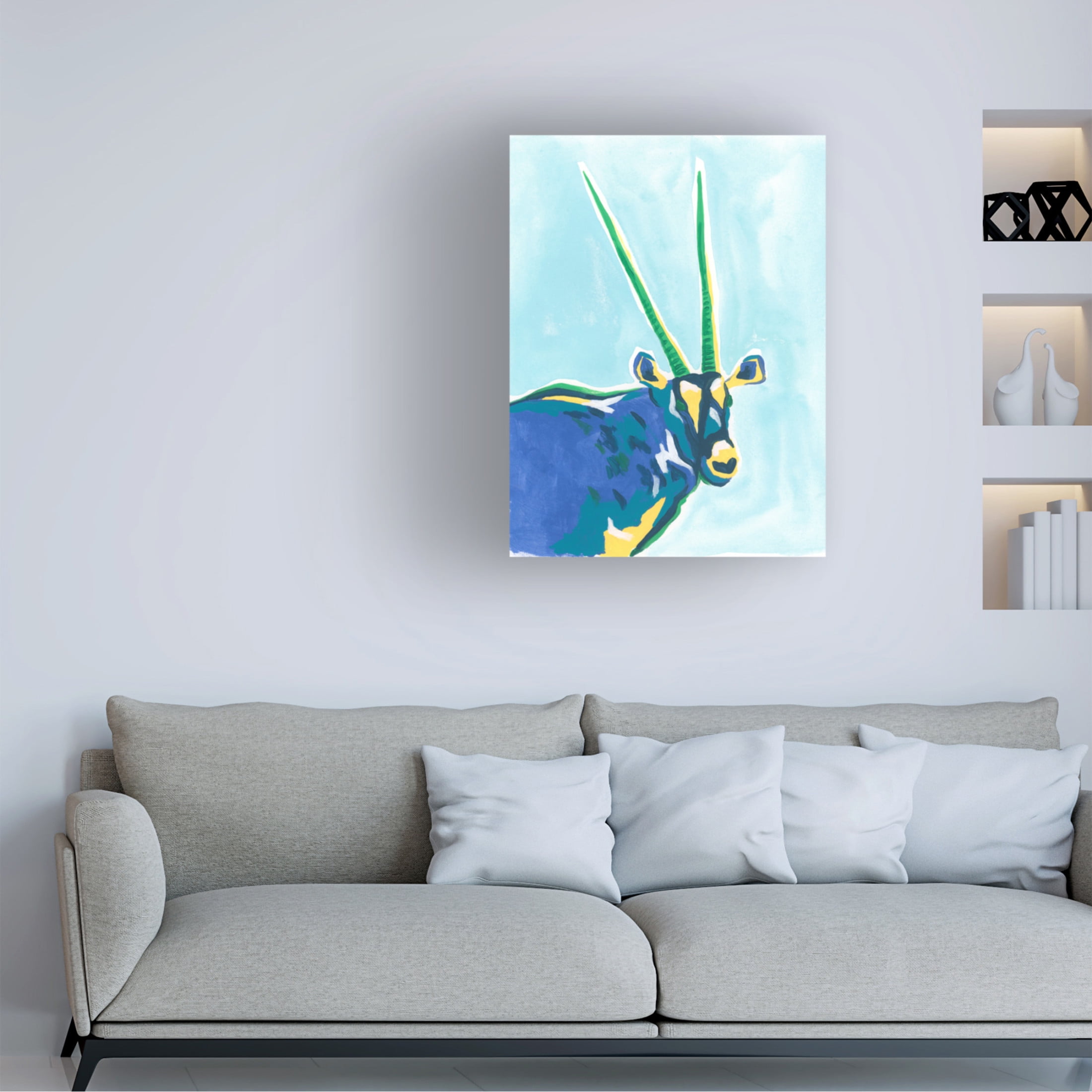Trademark Fine Art June Erica Vess  Savannah Pop I Canvas Wall Art