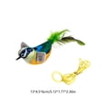 thumbnail image 3 of Interactive Cat Toys Bird - Realistic Cat Interactive Toys for Indoor Cats with Catnip and Feather, Bored Kitten Kicker Green, 3 of 6