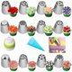 thumbnail image 1 of 14 Piezas Boquillas Para Decorar Pasteles, Suministros Para Decorar Pasteles Con Manga Pastelera, Juego De Puntas Rusas Para Tuberías, Ideal Para Hornear En Casa, Fácil De Usar Y Almacenar, 1 of 4