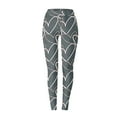 thumbnail image 4 of Yoga Pants Plus Size Casual Printing Heart Shape Pattern High Rise Pants for Women Fashion Slim Fit Workout Womens Pants Straight Lightweight Party Vacation Beach Pants（Dark Gray,L）, 4 of 4