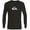 Black, variant on Men's Solid Streak Long Sleeve Rashguard (Black, S)