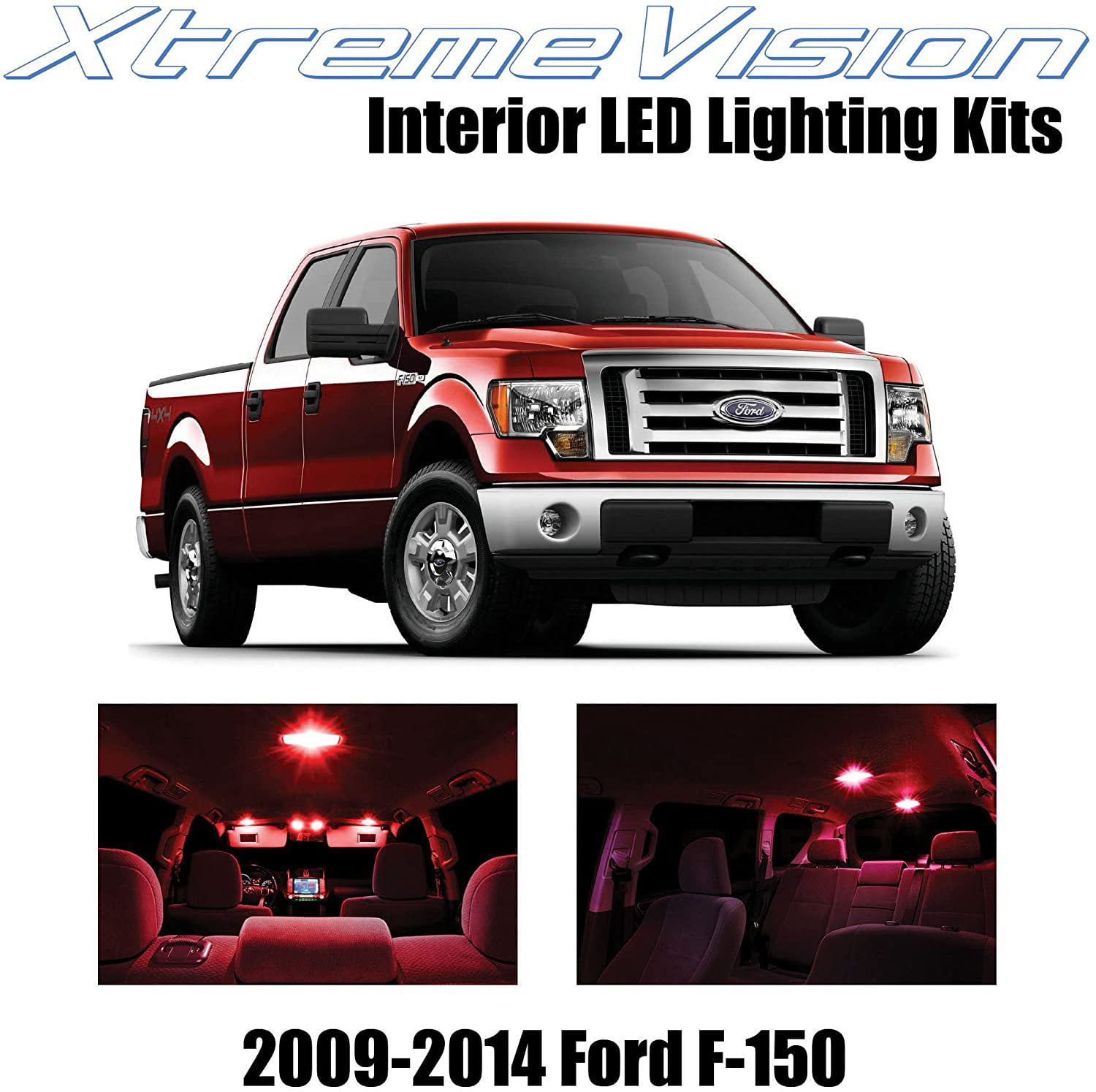 Exact Fit LED Interior Light Upgrade Kit for Ford F150 F-150 2009-2014