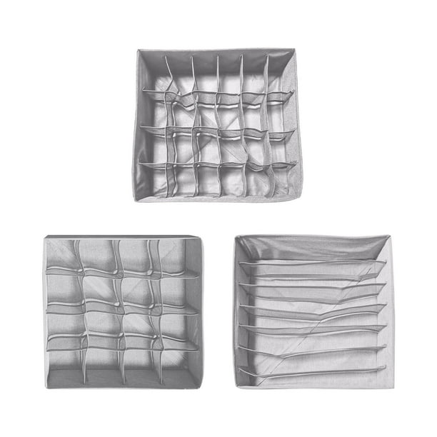 Tres En Uno, Cajón Estilo Rejilla Para Guardar Ropa Interior, Organizador De Sujetadores, Ropa Interior Y Calcetines, Juego De Tres Piezas, Combinación De Almacenamiento.