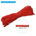 thumbnail image 2 of Uxcell 65 pies de cuerda reflectante para camping, paracord de 3 mm, cuerda de tienda, cuerda guía roja, 2 of 6