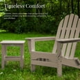 thumbnail image 4 of DuroGreen Adirondack Chairs Made With All-Weather Tangent lumber, Set of 4, Oversized, High End Classic Patio Furniture for Porch, Lawn, Deck, or Fire Pit, No Maintenance, USA Made, Weathered Wood, 4 of 8