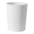 thumbnail image 1 of UUJOLY Papelera pequeña de plástico, cesta de basura para baños, lavandería, cocinas, oficinas, habitaciones de niños, dormitorios (blanco, 1,8 galones), 1 of 5