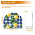 thumbnail image 4 of Yayeee Napkin Holder for Table Kitchen Paper Tissue Organization, Blue Plaid Lemon, 4 of 8