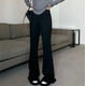 thumbnail image 4 of Pantalones de punto ajustados de cintura alta para mujer de otoño e invierno, pantalones casuales de pierna recta y pierna ancha, pantalones holgados para mujer, 4 of 6