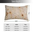 thumbnail image 4 of Disketp Pillow Covers Tortilla Pattern Throw Pillow Case Cushion Covers,Cushion For Bedroom,Couch,Home-16"X24", 4 of 9